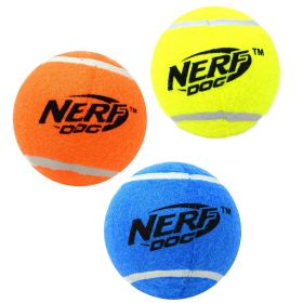 3-Pack 2.5" Squeaky Tennis Balls for Dogs – Durable, Lightweight, Dishwasher Safe Fetch Toy