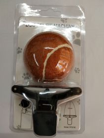 Pet photo props toy pet photo selfie artifact funny dog camera phone clip tennis selfie clip (Color: Brown)
