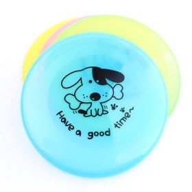 Silicone Flying Saucer Funny Pets Dog Toy (Option: random color-1PC)
