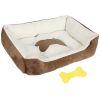 Pet Dog Bed Soft Warm Fleece Cozy Bed